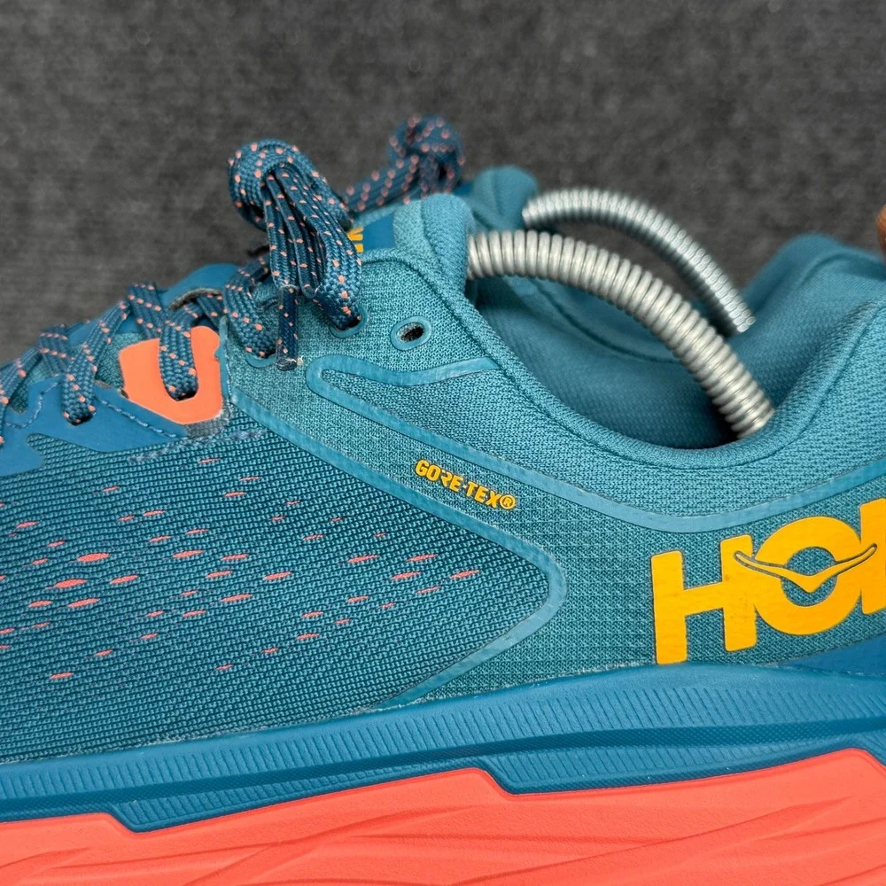 Hoka‎ Challenger ATR 6 GTX Trail Running Shoes Women's 11 Blue Coral Camelia Run